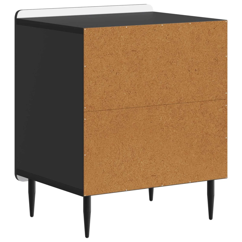 Armadio da Notte 2 pcs Nero 43 x 34,5 x 52 cm 894338