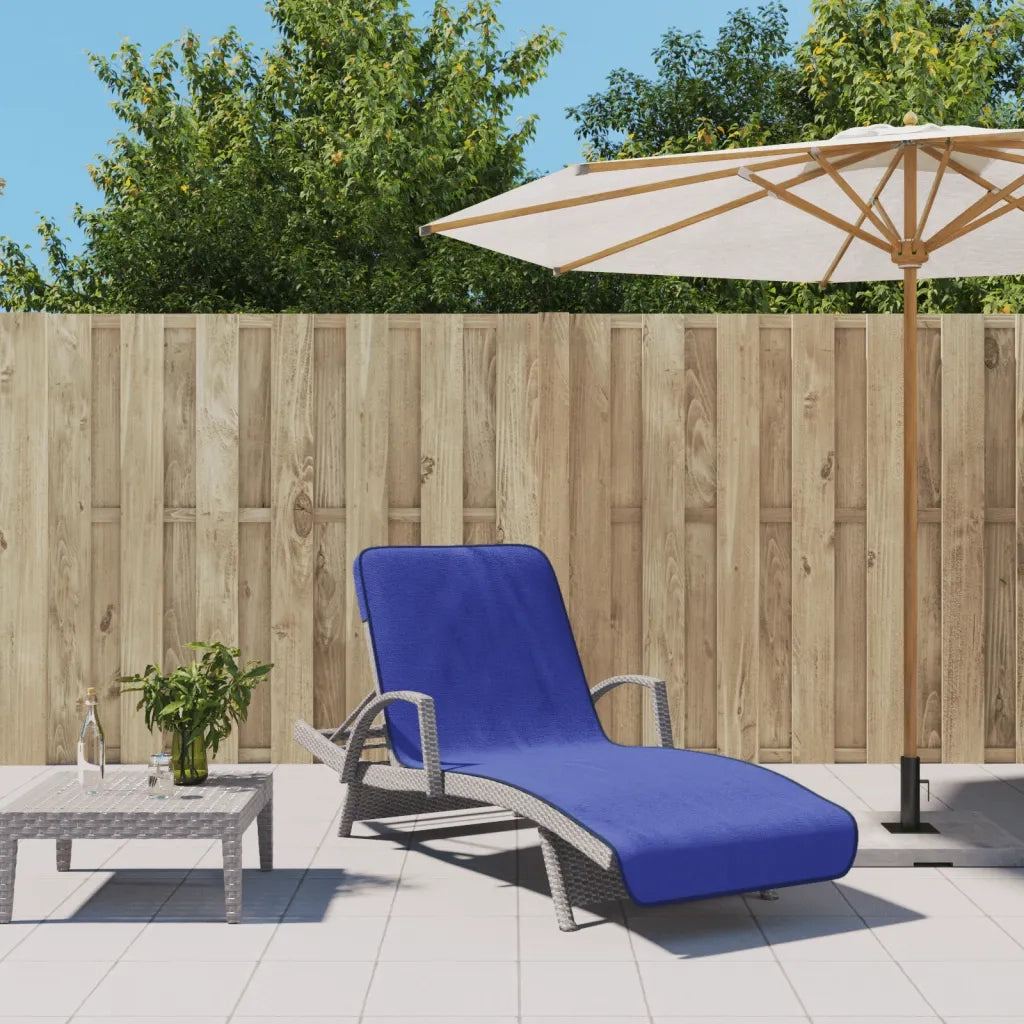 Asciugamani da Spiaggia 2 pz Blu Reale 75x200 cm Tessuto 400 GSM CFW1749852
