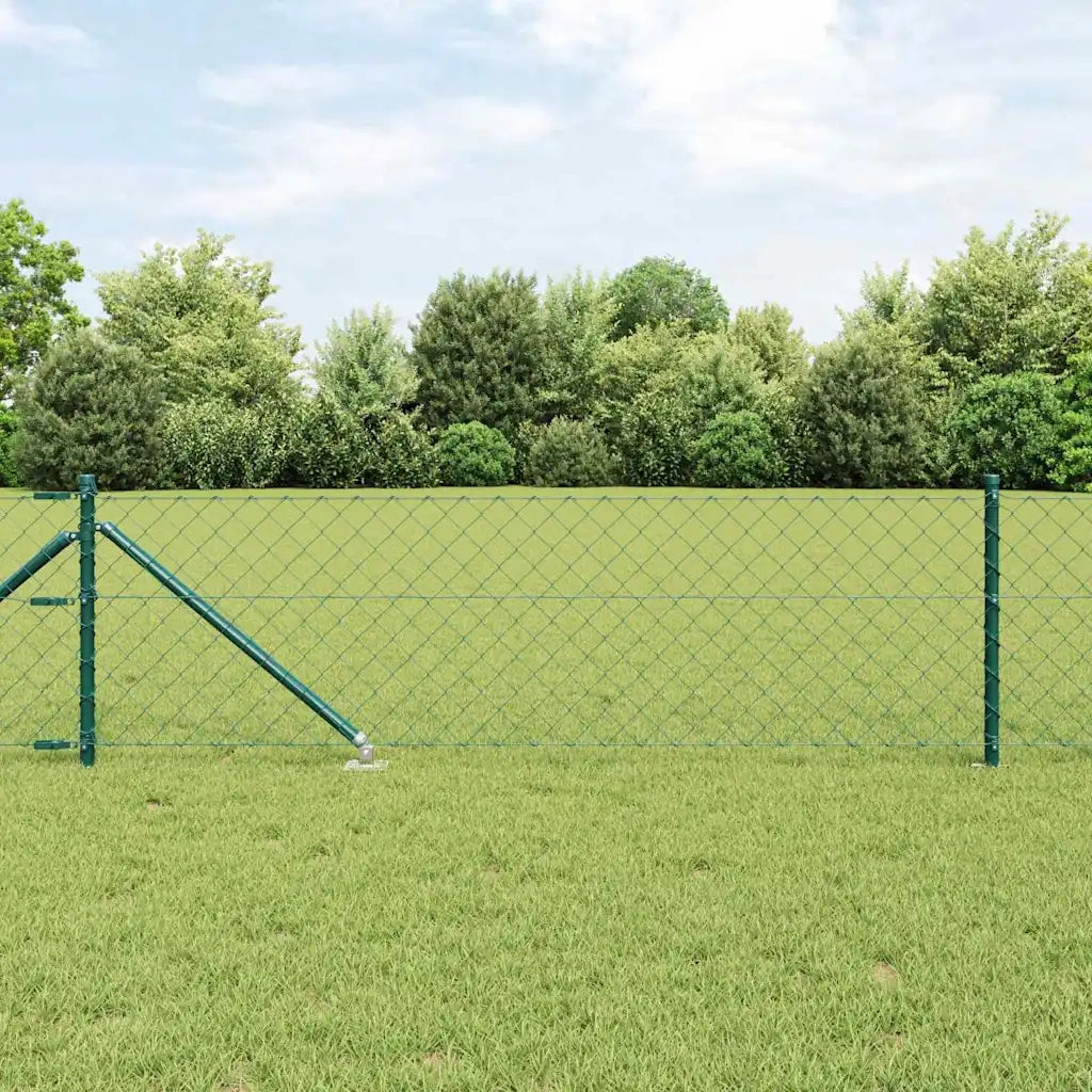 Palo della recinzione | Pannello per recinzione Verde 10 x 0,8 m (rete 60 x 60 mm)