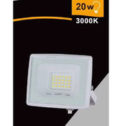 Trade Shop - Faretto Led Faro 20 W 1800 Lm Ip65 Bianco Luce Calda Naturale Fredda Ek02-20w-b - -bianco Caldo      -