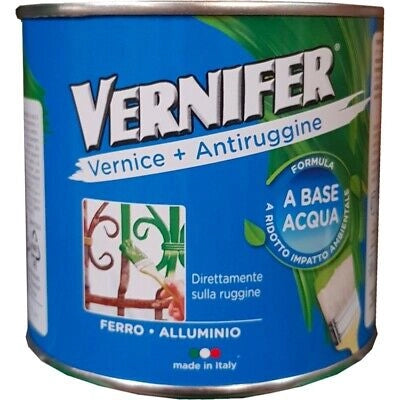 SMALTO ANTIRUGGINE ALL'ACQUA 'VERNIFER' BRILLANTE 500 ml - Marrone - AREXONS