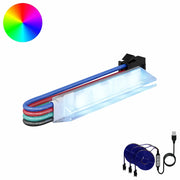Striscia LED 12 pcs Nero e Multicolore 1745 mm Rame e plastica 3429139