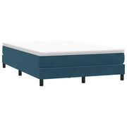 Giroletto a Molle senza Materasso Blu Scuro 160x210 cm Velluto 3315835