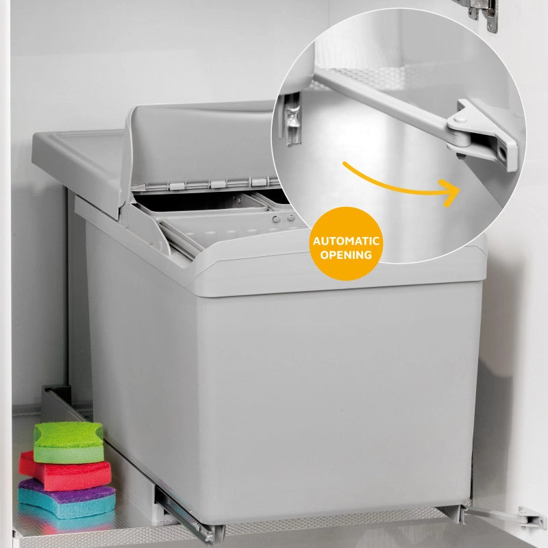 Porta-cravatte laterale estraibile, Anodizzato opaco, Tecnoplastica e Alluminio