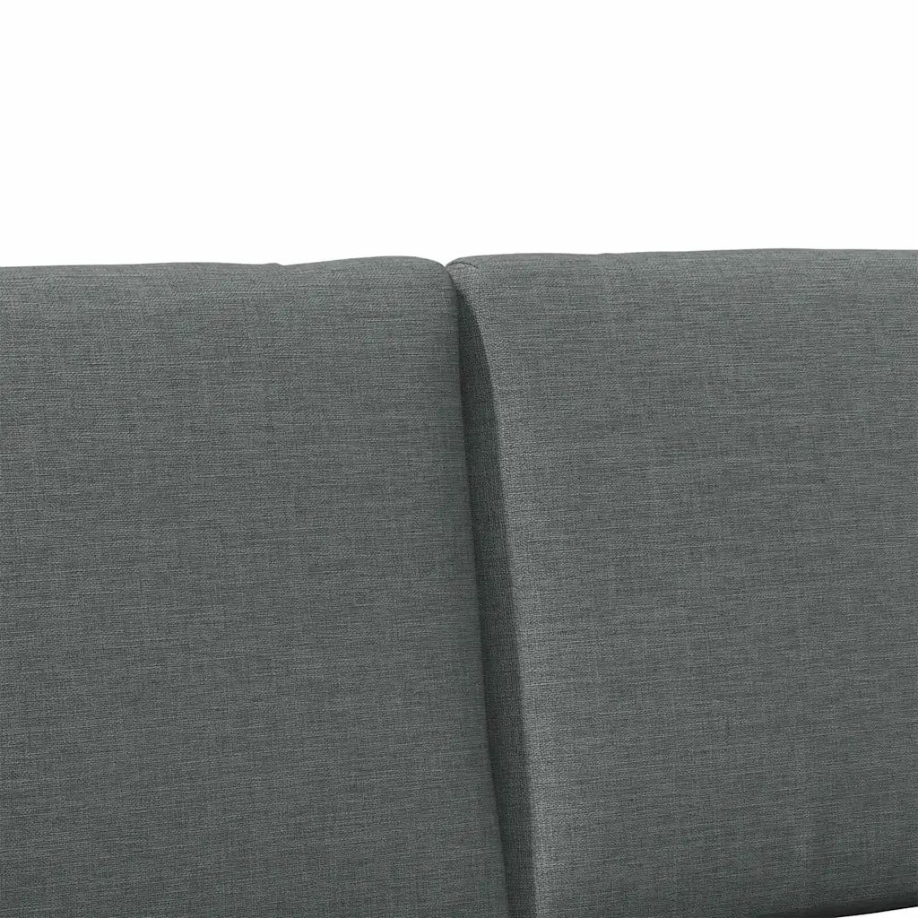 Testiera | Testata imbottita Grigio scuro 135 cm Pino massello
