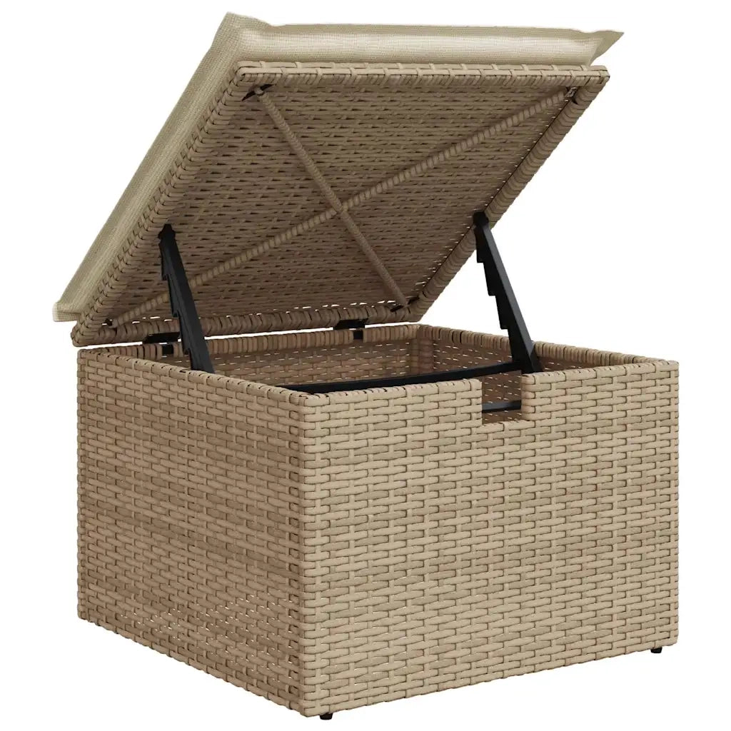 Set Divano da Giardino con cuscino 6 pcs Beige polyrattan 3359633