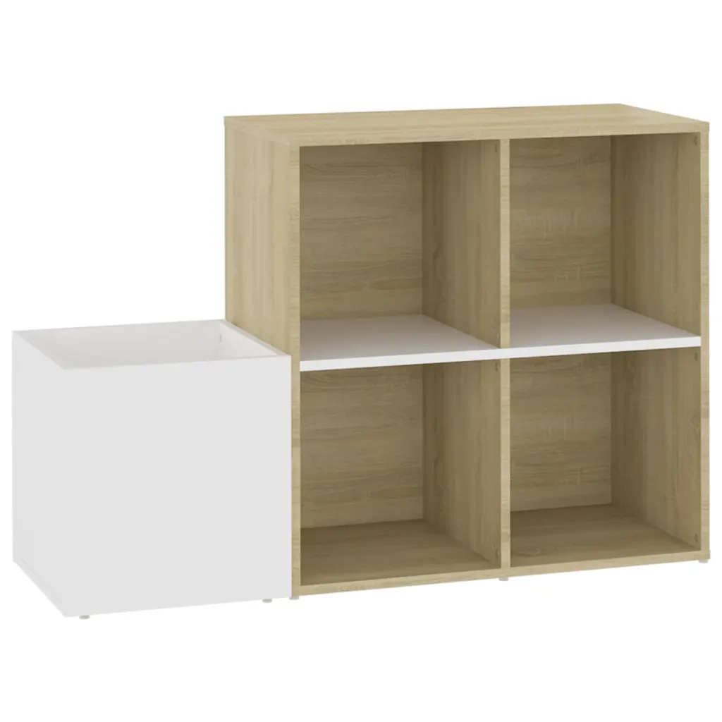 Scarpiera Ingresso Bianco Rovere Sonoma 105x35,5x70 Multistrato 808256