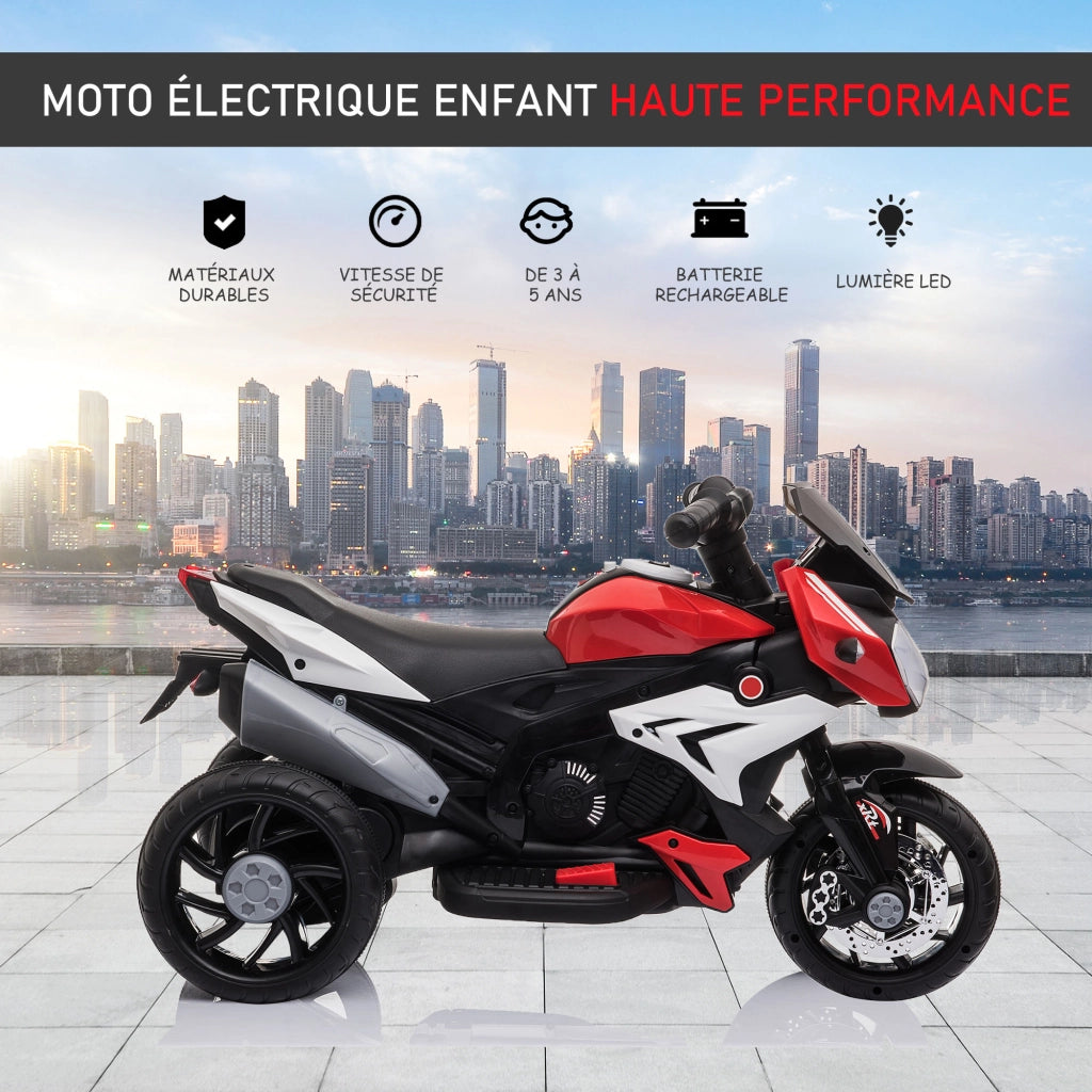 Moto elettrica per bambini ¨C Minimal ¨C nero e rosso