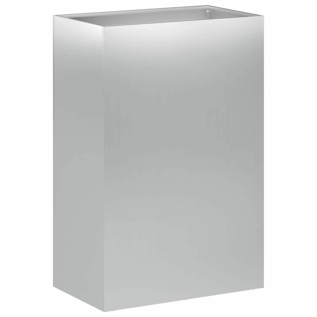 Vaso da giardino 2 pz Argento 50 x 40 x 75 cm Acciaio zincato 8005677