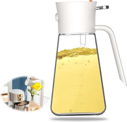 Dispensatore di Olio per Cucina, 2 in 1, 500 ml, con Vernevitore Potente per Tutti gli Oli e l'Aceto.