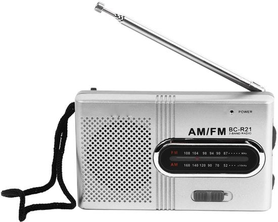 Radio FM Portatile - Design Mini - Ricezione Segnale Stabile - Qualità Audio Chiara - Materiale ABS - Funziona con Batterie AA - Radio Portatile