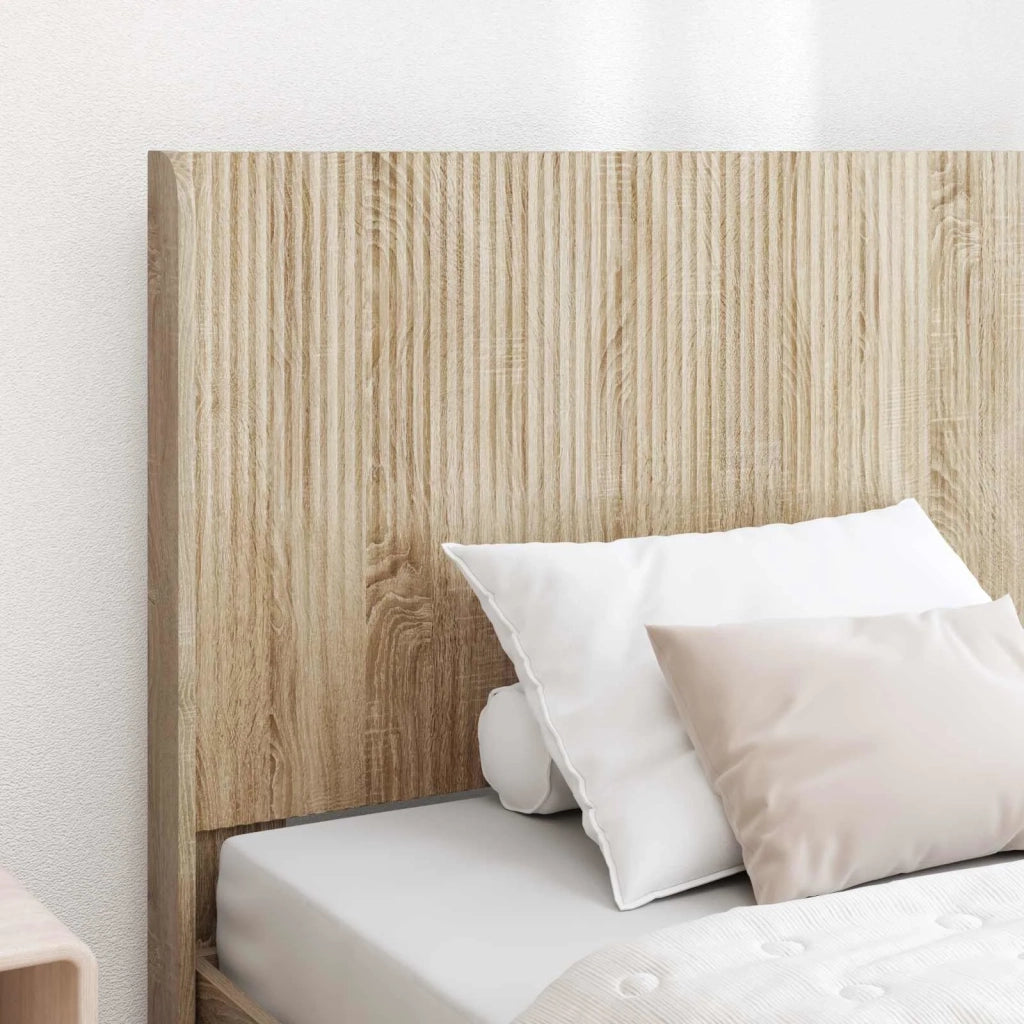 Struttura del letto con stoccaggio e testata Rovere Sonoma 3414069