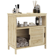 Mobile sottolavabo in bamb¨´ ¨C Xylo ¨C 2 ante, legno naturale, 60x30x60 cm