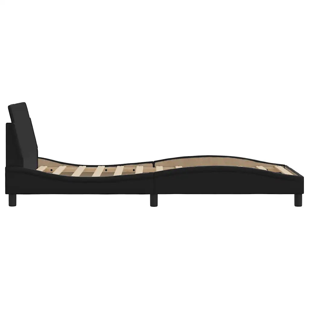 Struttura letto Dover Nera 90x190 cm in Similpelle 373323