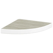 Mensola | Ripiano | Scaffale Angolare Rovere e Bianco 35x35x3,8 cm in MDF