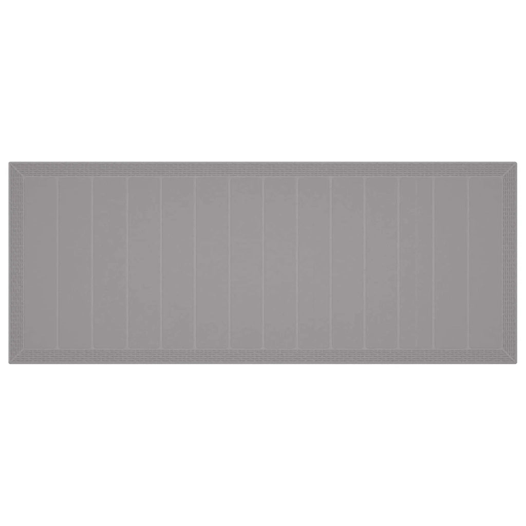 Set da Pranzo per Giardino 11 pcs Grigio chiaro Polipropilene