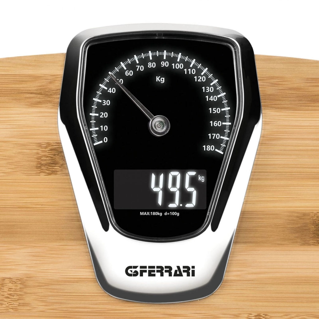 G3ferrari g30047 bilancia elettronica formula elegance, colore legno, 1400 g