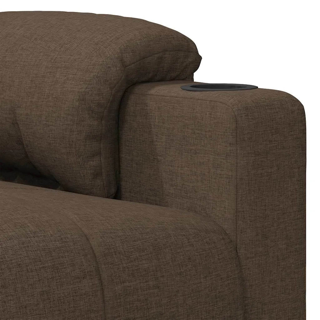 Divano Sedia-Poltrona Massaggiante Elettrica Marrone in Tessuto 993693