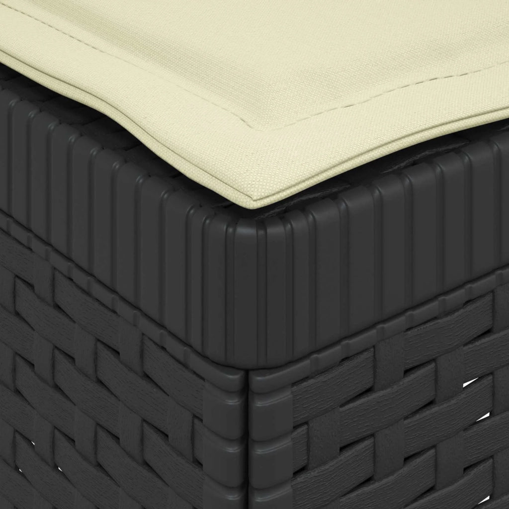 Divano da esterno-Divano da Giardino 3 posti con cuscini in look rattan PP 863830