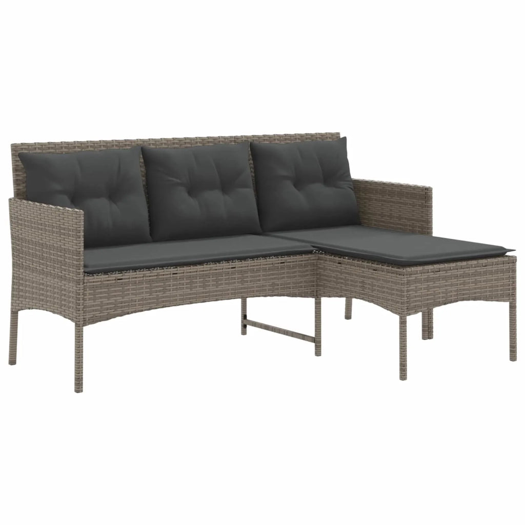 Set Divano da Giardino con cuscino 2 pcs polyrattan 4103805