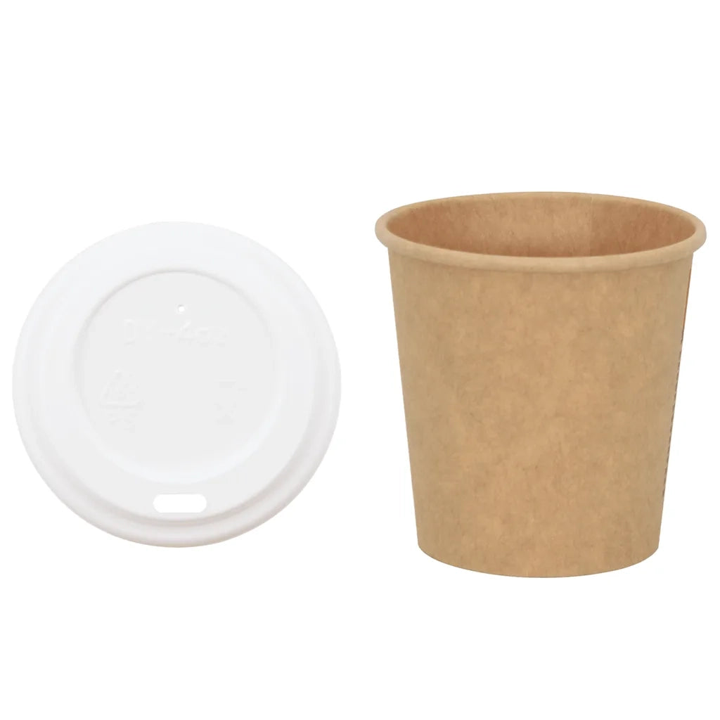 Tazze da Caff¨¨ in Carta con Coperchi 1000 pz 4oz 100 ml CFW6352635
