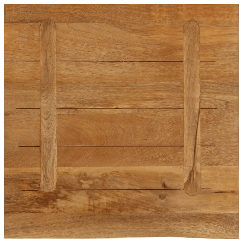 Piano Tavolo Bordi Vivi 60x60x3,8 cm in Legno Massello di Mango 370594