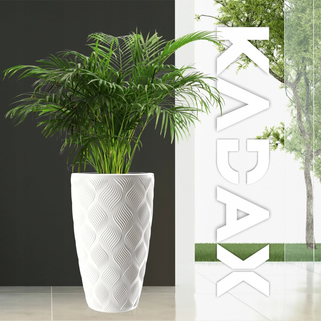 Vaso da fiori KADAX con inserto 48 cm, copertura in plastica alta