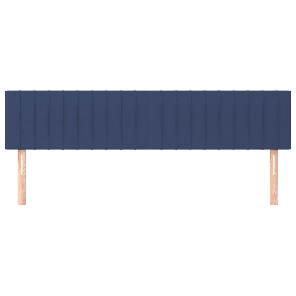Testiera | Testata Blu 200x5x78/88 cm in Tessuto