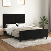 Giroletto senza Materasso Nero 140x200 cm in Velluto 3125820