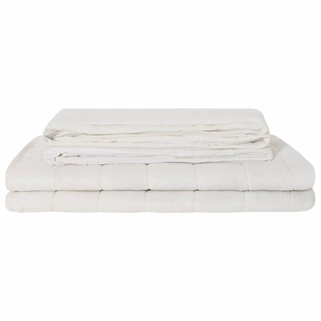 Coperta Ponderata Bianco 200 x 220 cm 9 kg 100% Cotone 205T 3443001