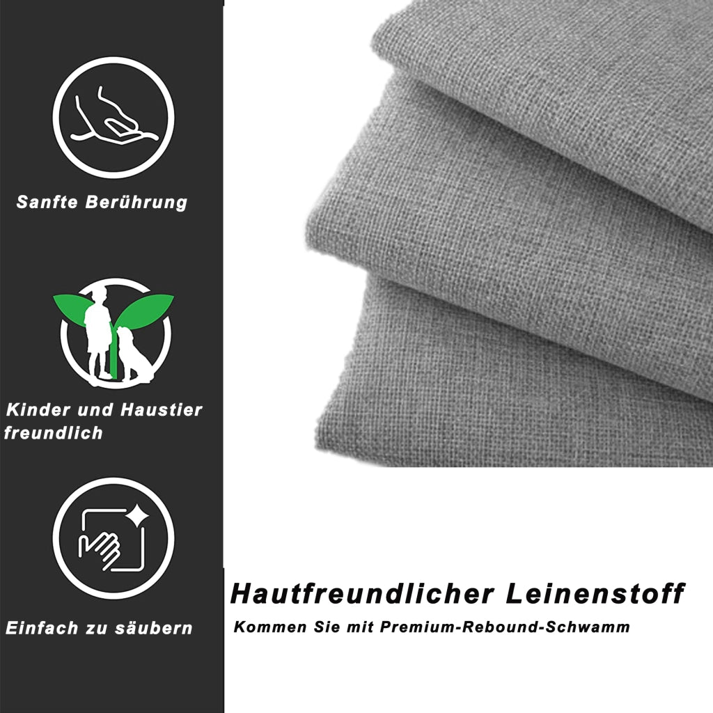 LETTO Contenitore Idraulico 90x200 cm Imbottito Grigio