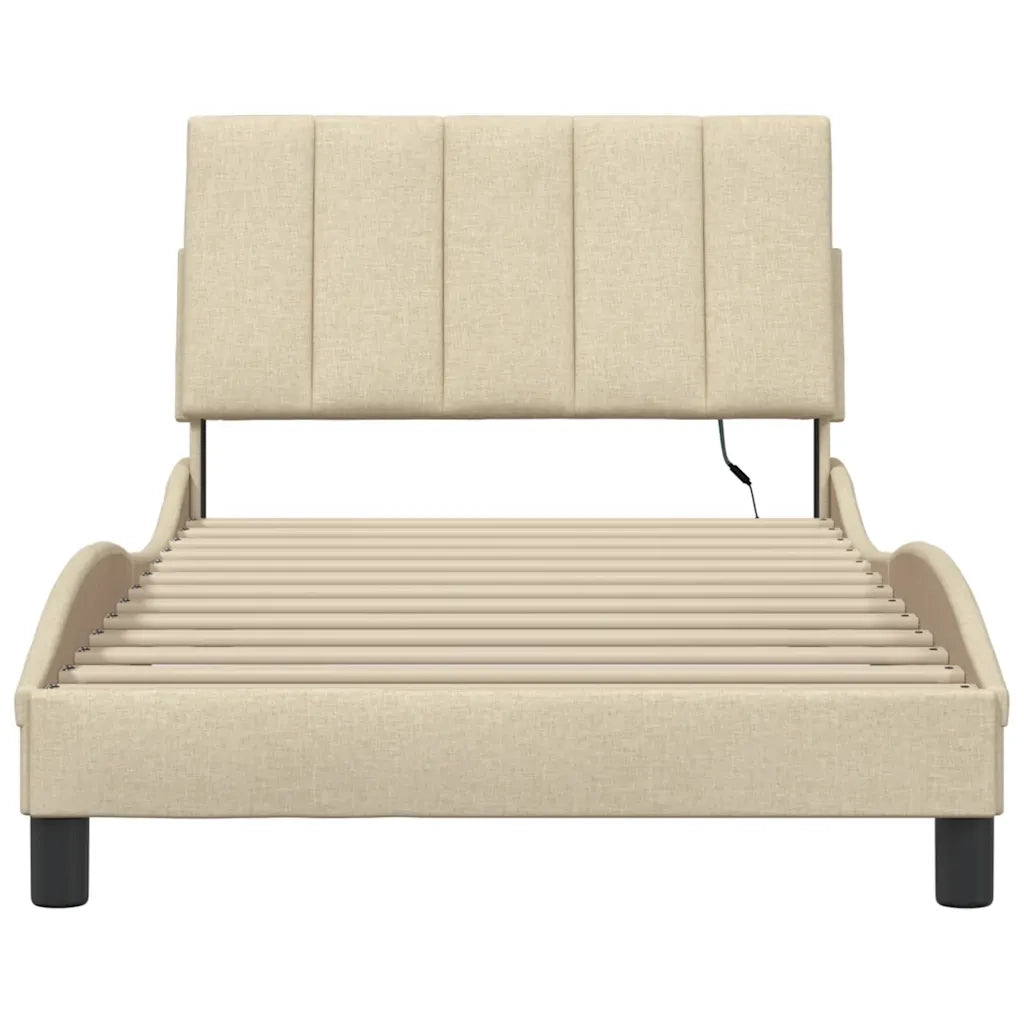 Giroletto senza Materasso Hanko Crema 100x200 cm in Tessuto
