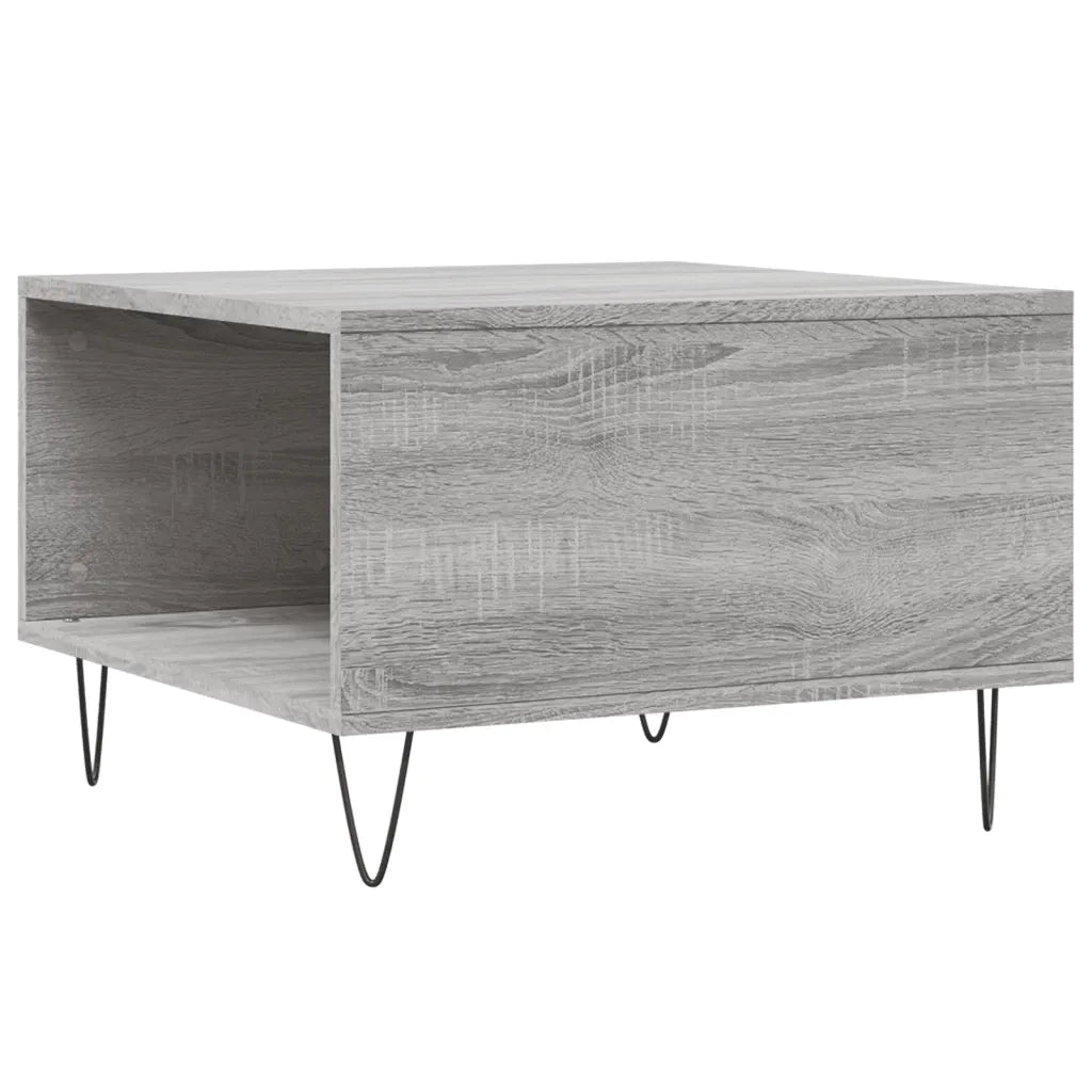 Tavolino Salotto Grigio Sonoma 55x55x36,5 cm Legno Multistrato 830762
