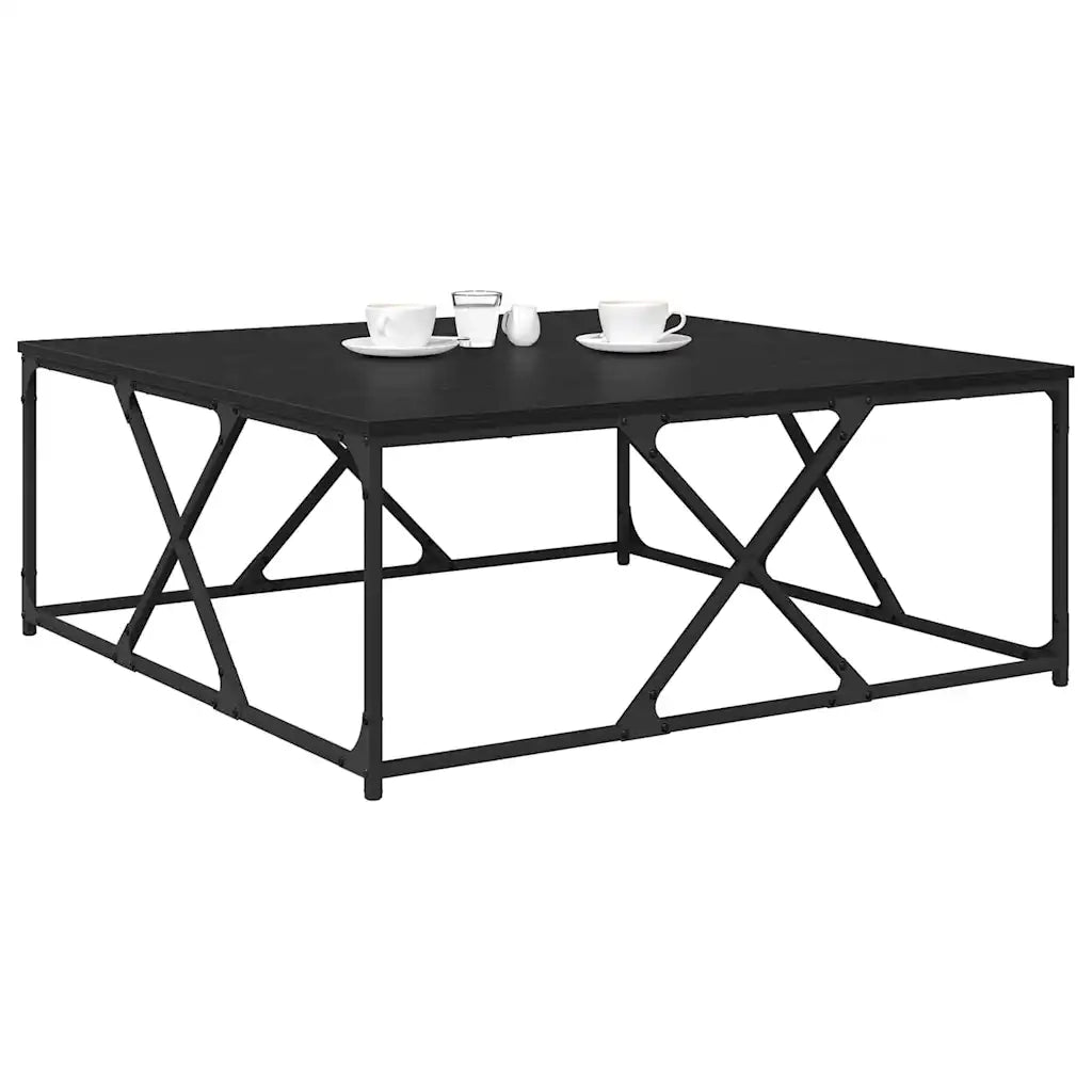 Tavolino da salotto | Tavolino da caff¨¨ | Tavolino da Soggiorno Rovere Nero 100 x 100 x 40 cm
