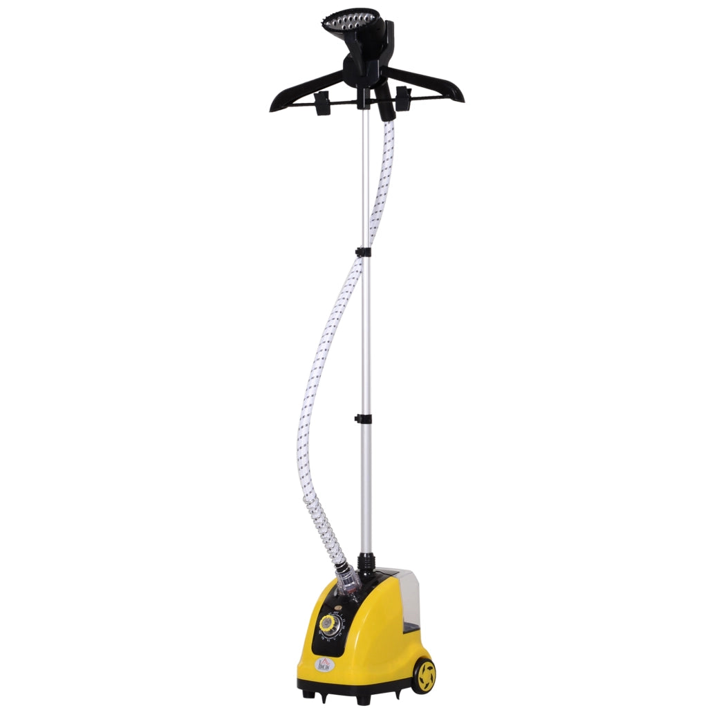 Stiratore Verticale a Vapore ¨C zephmum ¨C Giallo, ABS e PP, 26x21.5x29 cm