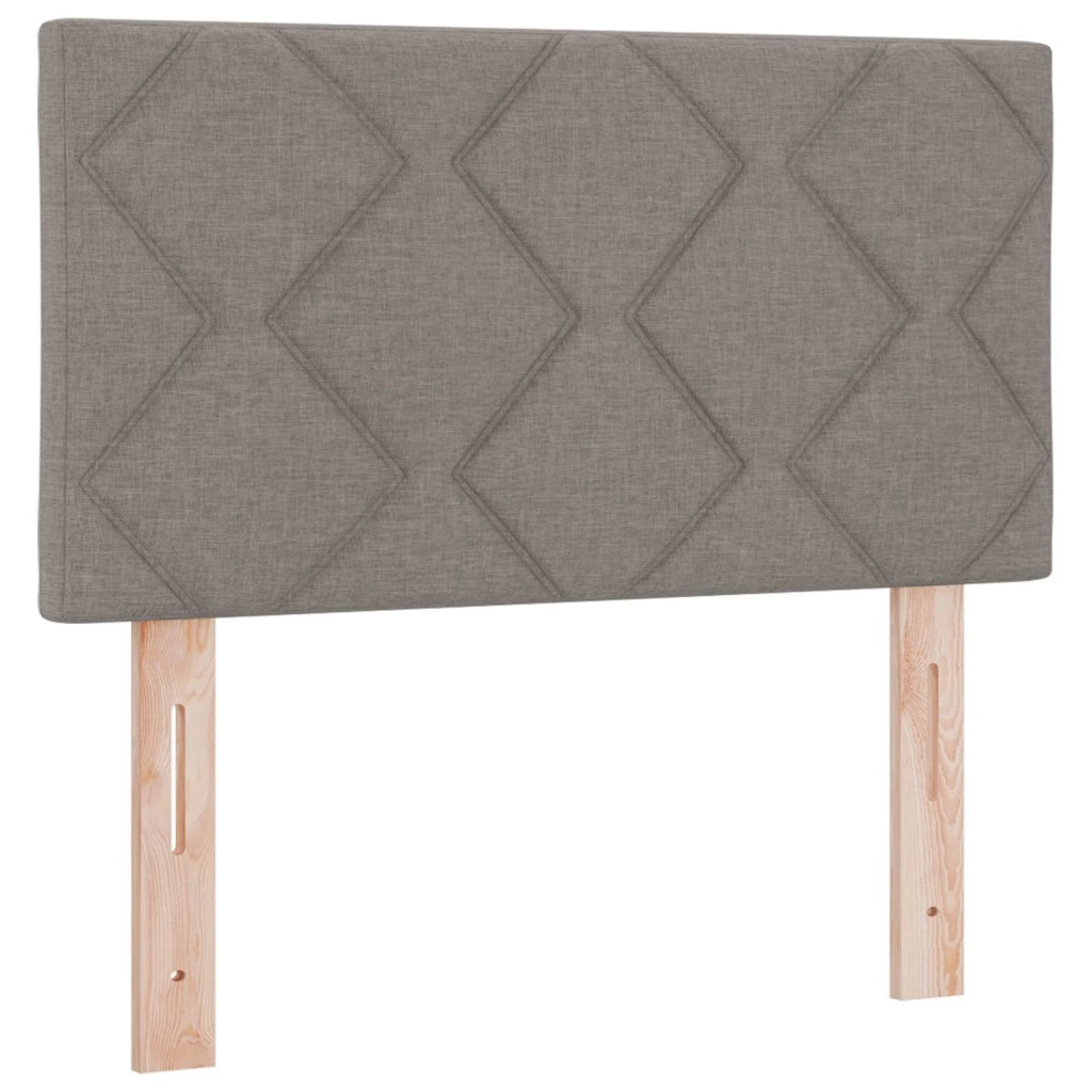Letto box spring con materasso Tortora 80 x 200 cm Tessuto 3450836