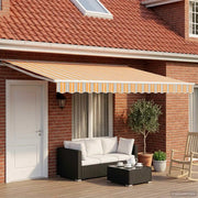 Tenda retrattile manuale Arancione, Grigio, Blu, Bianco 3420297