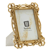 Cornice portafoto Knot oro con decoro a nodi 15x20 cm