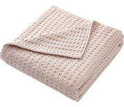 Sprei a wafel piqué - 100% cotone - 200 x 230 cm - kaki