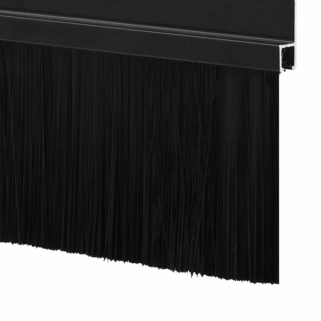 Spazzole per porte a vite 2 pz Nero 100 cm Lega di alluminio CFW6545490