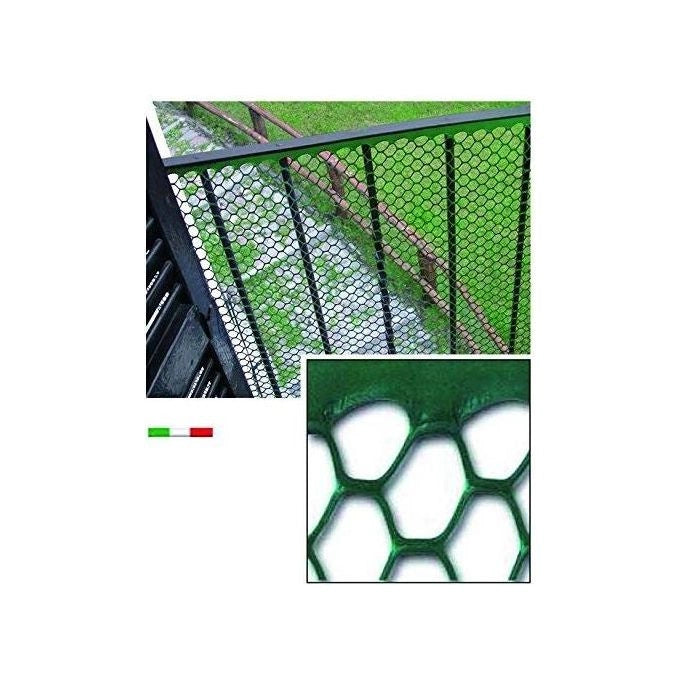 Blinky Rete Plastica Esagonale 20X19 Verde Metri 10 H.Cm. 100
