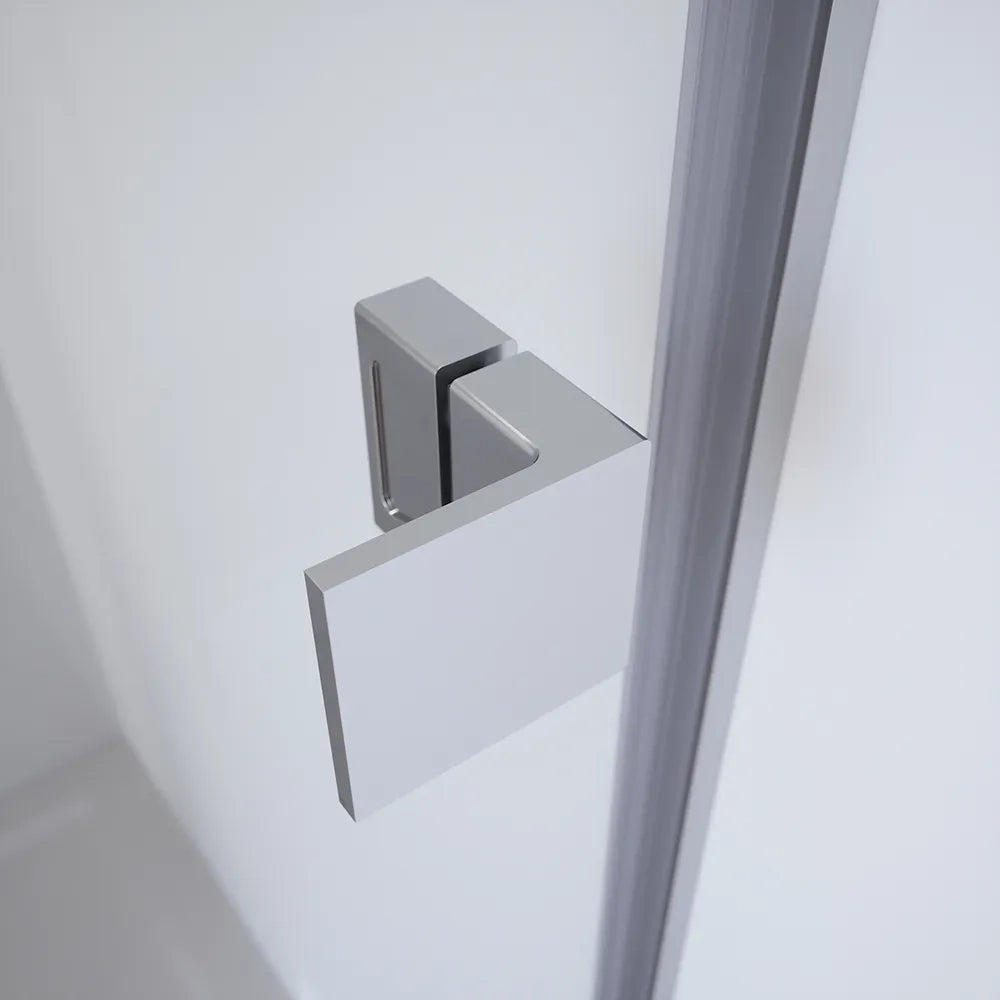 Porta doccia 100cm apertura a battente con profili cromati e vetro da 8mm trasparente h195 | Fiji