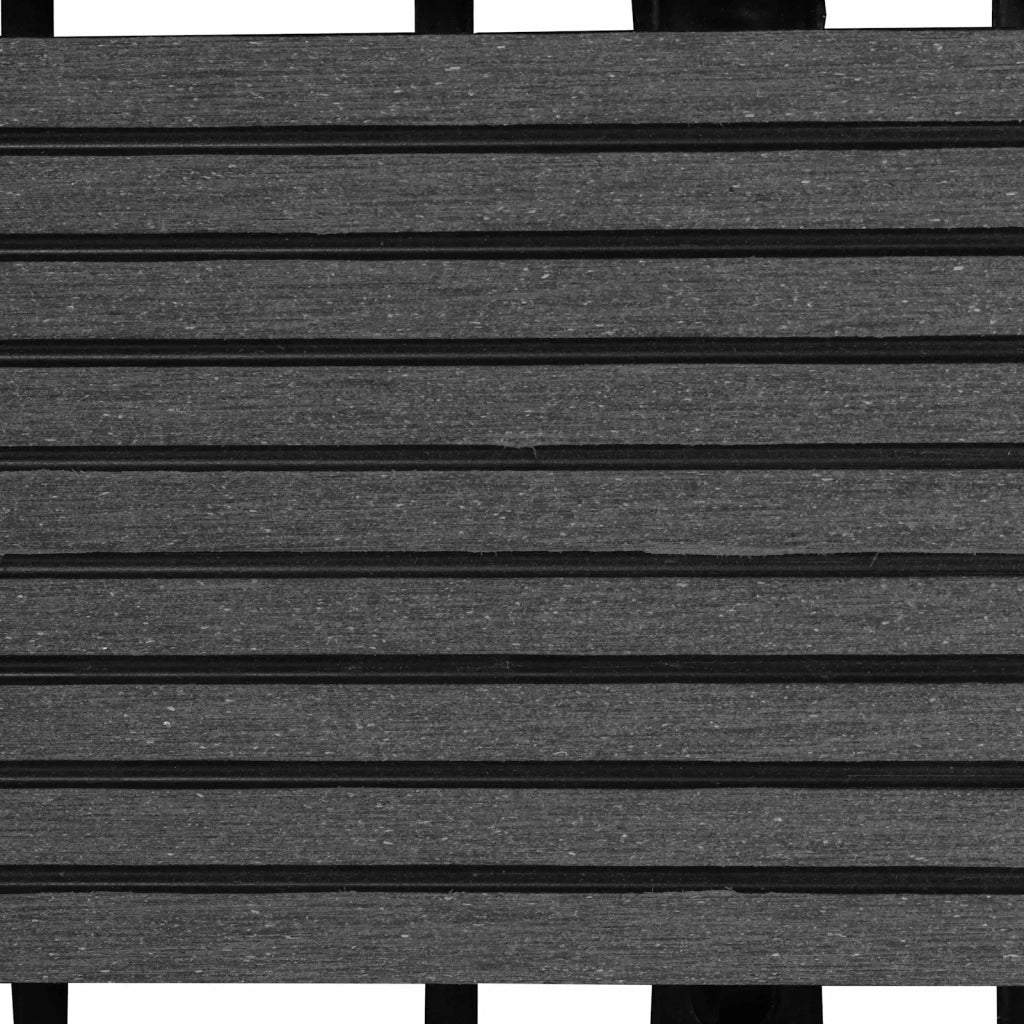 Piastrella per Decking 22 pcs Grigio 30 x 30 cm WPC 3444828