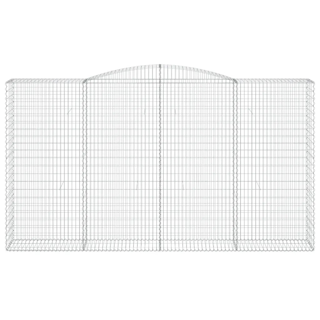 Cesti Gabbioni ad Arco 8 pz 400x50x220/240 cm Ferro Zincato 3147080