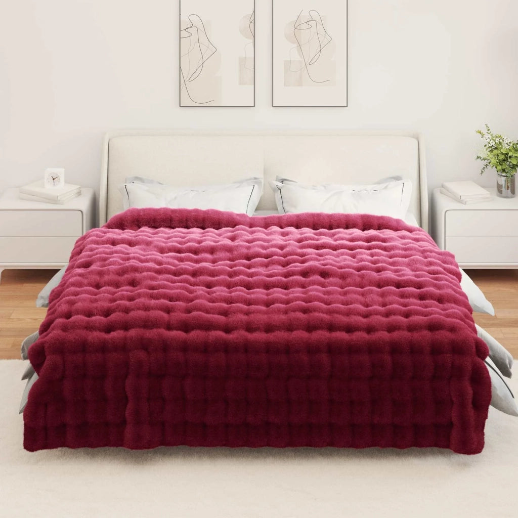 Coperta antiscivolo in sintetica di coniglio Olite 4 pz