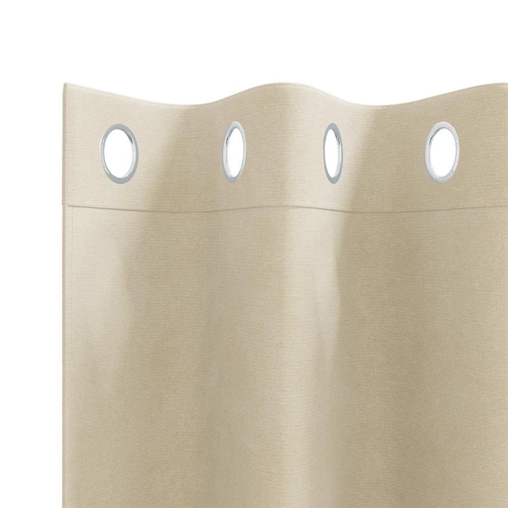 Tende Oscuranti | Tende Blackout 2 pz Crema 140 x 225 cm Velluto