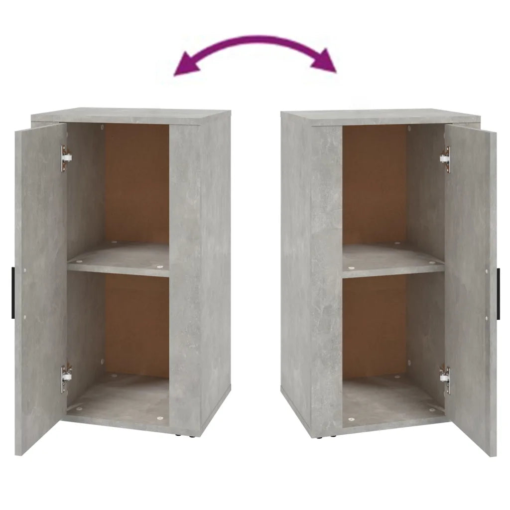 Credenza Grigio Cemento 40x33x70 cm in Legno Multistrato 819416