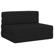Divano letto | Sof¨¤ letto | Letto singolo Pieghevole Nero 70 x 80 x 60 cm Tessuto