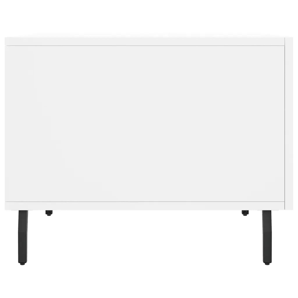 Tavolino da Salotto Bianco 50x50x40 cm in Legno Multistrato 829428