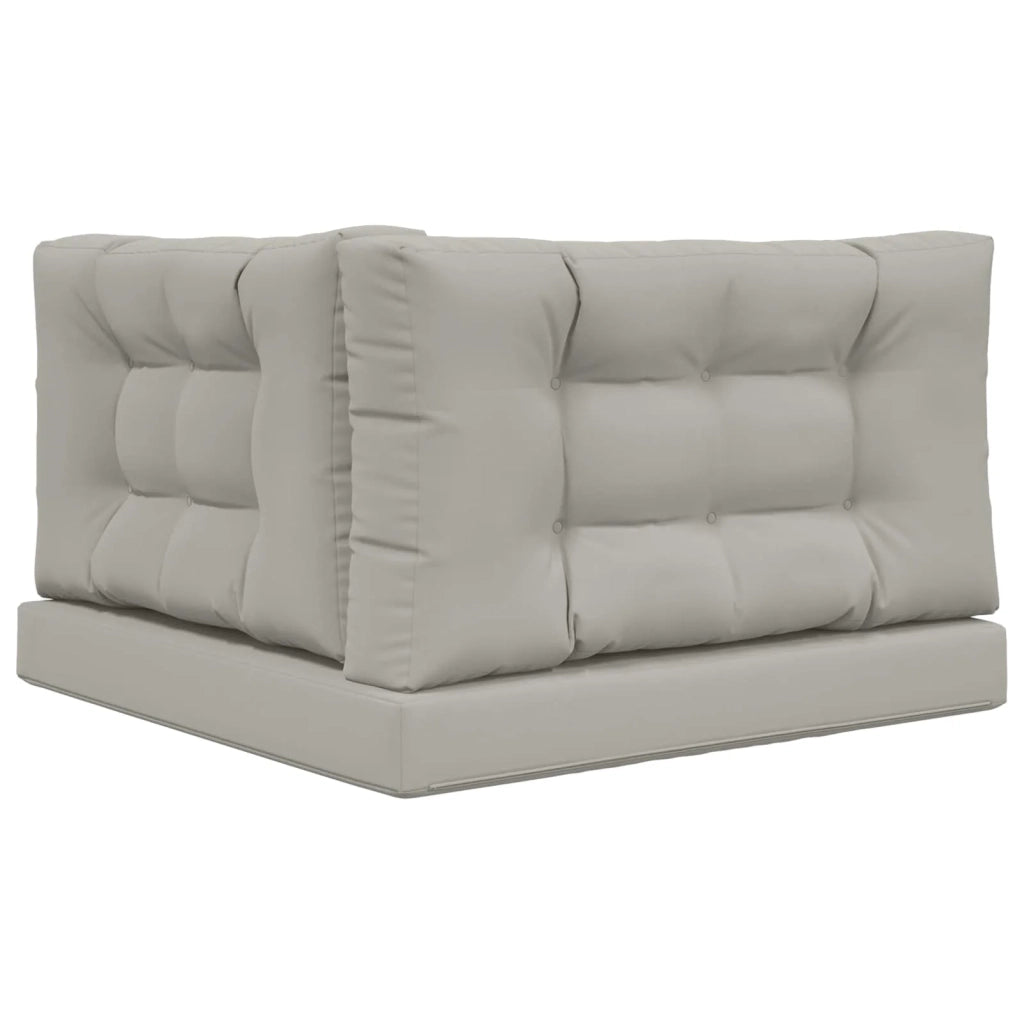 Cuscino per divano da esterno 3 pcs Grigio Poliestere 900881